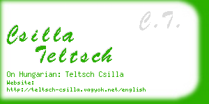 csilla teltsch business card